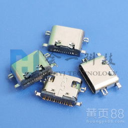 Type-C沉板母座16P贴片 解析0.8/1.6mm沉板深度与SMT工艺优势